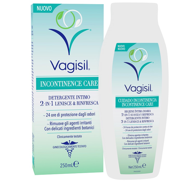 VAGISIL INCONTINENCE CARE DETERGENTE INTIMO 2IN1 LENISCE & RINFRESCA 250 ML - Farmacia Puddu Baire S.r.l.