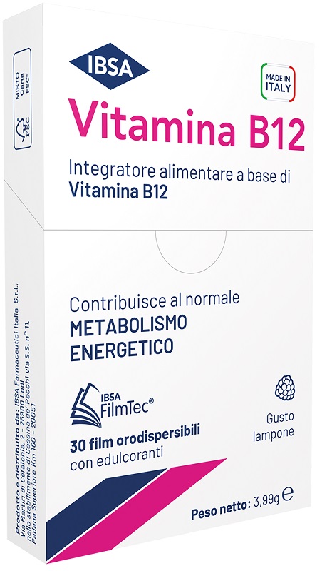 VITAMINA B12 IBSA 30 FILM ORALI - Farmacia Puddu Baire S.r.l.