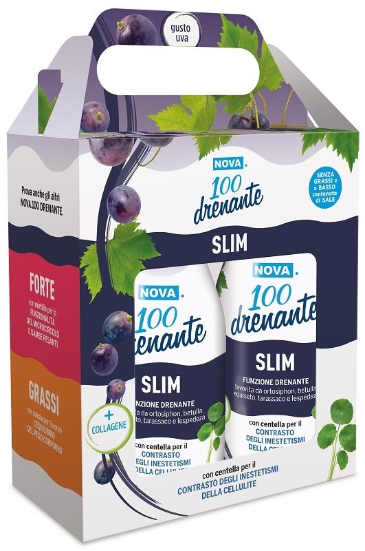 NOVA 100 DRENANTE SLIM UVA BIPACK 2 X 300 ML - Farmacia Puddu Baire S.r.l.
