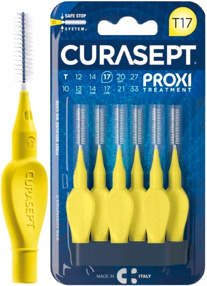 CURASEPT PROXI T17 GIALLO/YELLOW 6 PEZZI - Farmacia Puddu Baire S.r.l.