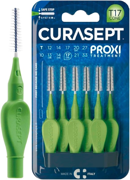 CURASEPT PROXI T17 CONE VERDE/GREEN 6 PEZZI - Farmacia Puddu Baire S.r.l.