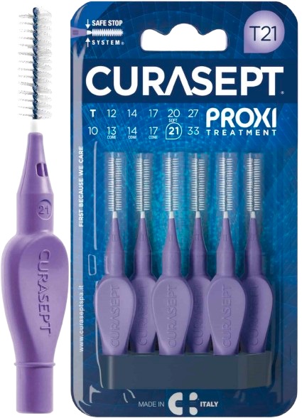 CURASEPT PROXI T21 VIOLA/PURPLE 6 PEZZI - Farmacia Puddu Baire S.r.l.