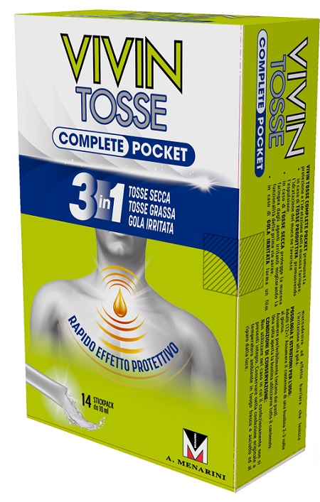 VIVIN TOSSE COMPLETE POCKET 14 STICK PACK DA 10 ML - Farmacia Puddu Baire S.r.l.