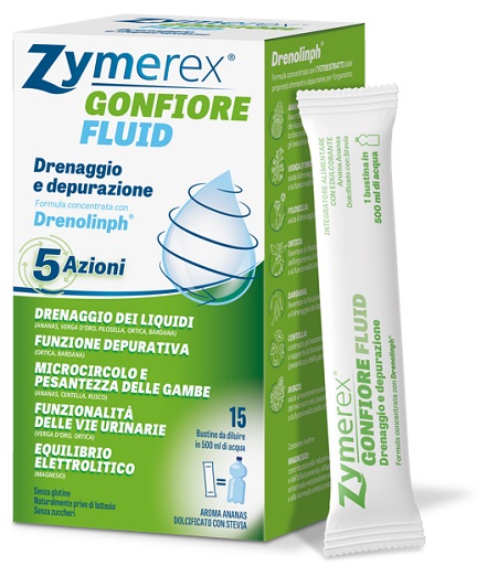 ZYMEREX GONFIORE FLUID 15 BUSTINE - Farmacia Puddu Baire S.r.l.