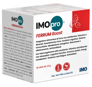 IMOPRO FERRUM BOOST 30 STICK 1,6 G - Farmacia Puddu Baire S.r.l.