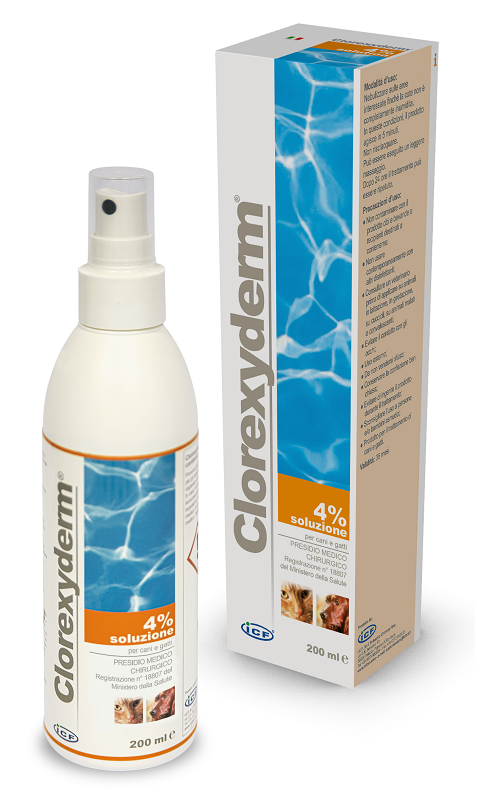 CLOREXYDERM SOLUZIONE 4% 200 ML - Farmacia Puddu Baire S.r.l.