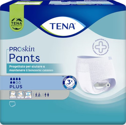 PANNOLONE PER INCONTINENZA TENA PANTS PLUS LARGE 14 PEZZI - Farmacia Puddu Baire S.r.l.