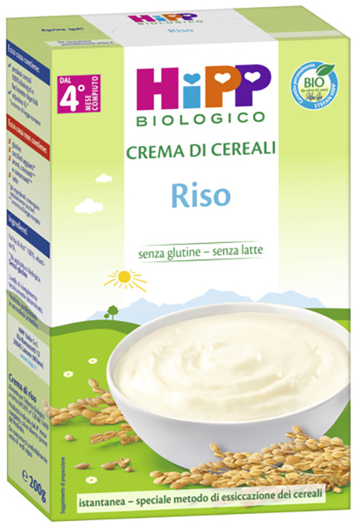 HIPP BIO CREMA CEREALI RISO 200 G - Farmacia Puddu Baire S.r.l.