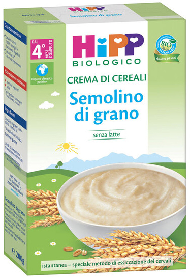 HIPP BIO CREMA CEREALI SEMOLINO DI GRANO 200 G - Farmacia Puddu Baire S.r.l.