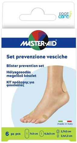 PROTEZIONE VESCICHE MASTER-AID FOOTCARE MIX 6 PEZZI A3 - Farmacia Puddu Baire S.r.l.
