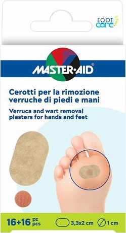 CEROTTO VERRUCHE MASTER-AID FOOTCARE PIEDI/MANI 16 PEZZI E4 - Farmacia Puddu Baire S.r.l.