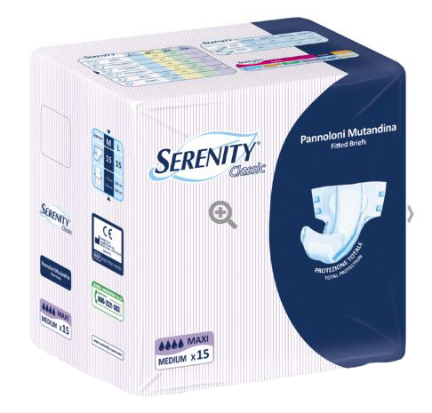 PANNOLONE MUTANDINA SERENITY CLASSIC MAXI TAGLIA EXTRALARGE 15 PEZZI - Farmacia Puddu Baire S.r.l.