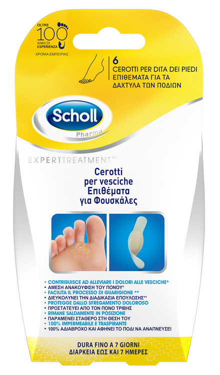 CEROTTO SCHOLL VESCICA DITA PIEDE 6 PEZZI - Farmacia Puddu Baire S.r.l.