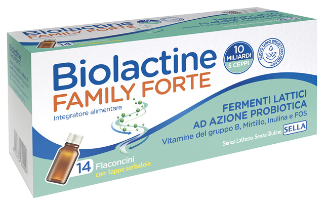 BIOLACTINE FAMILY FORTE 10 MILIARDI 14 FLACONCINI DA 9 ML - Farmacia Puddu Baire S.r.l.