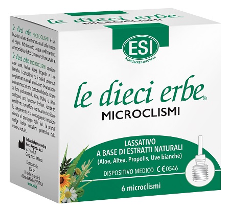 ESI LE DIECI ERBE MICROCLISMI 6 PEZZI - Farmacia Puddu Baire S.r.l.