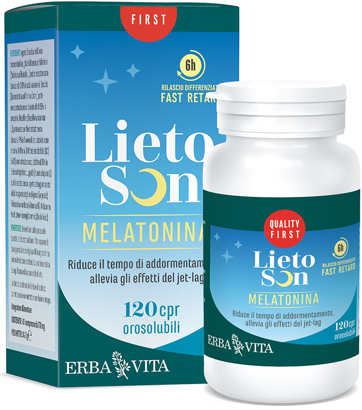 LIETOSON MELATONINA 120 COMPRESSE OROSOLUBILI - Farmacia Puddu Baire S.r.l.