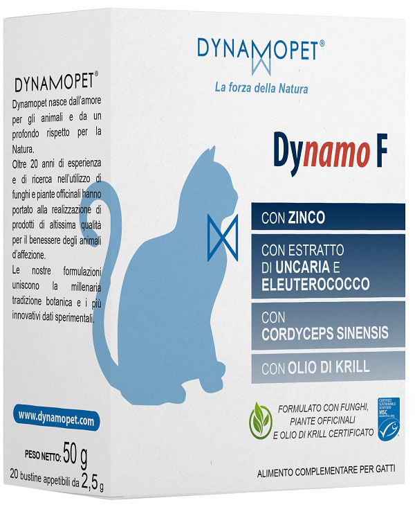 DYNAMO F GATTI 20 BUSTINE APPETIBILI DA 2,5 G - Farmacia Puddu Baire S.r.l.