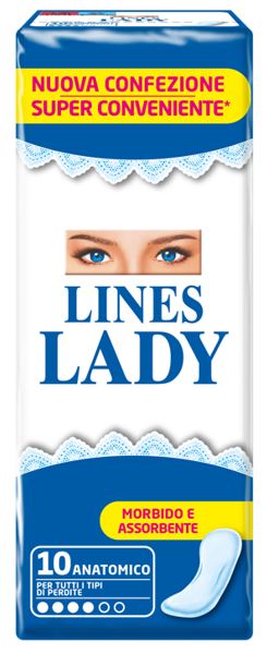 LINES LADY ANATOMICO 10 PEZZI - Farmacia Puddu Baire S.r.l.