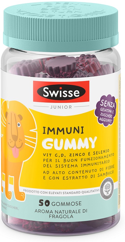 SWISSE JUNIOR IMMUNI GUMMY 50 PASTIGLIE GOMMOSE - Farmacia Puddu Baire S.r.l.