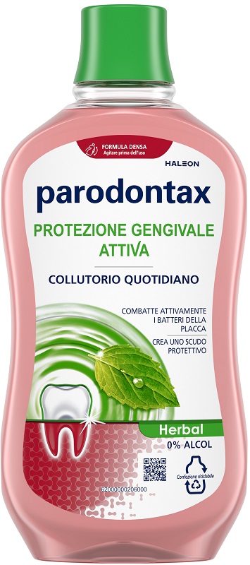 PARODONTAX COLLUTORIO PROTEZIONE GENGIVE HERBAL 500 ML - Farmacia Puddu Baire S.r.l.