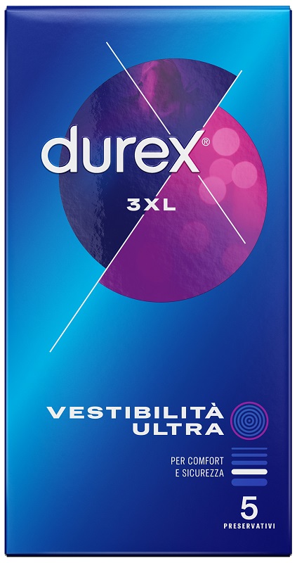 PRESERVATIVO DUREX 3XL VESTIBILITA' ULTRA 5 PEZZI - Farmacia Puddu Baire S.r.l.