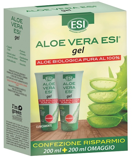 ESI ALOE GEL PURO 200 ML + 200 ML - Farmacia Puddu Baire S.r.l.