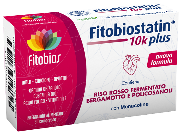 FITOBIOSTATIN 10K PLUS 30 COMPRESSE - Farmacia Puddu Baire S.r.l.
