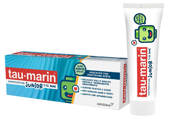 TAU MARIN DENTIFRICIO JUNIOR 7-12 ANNI 50 ML - Farmacia Puddu Baire S.r.l.