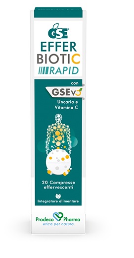 GSE EFFERBIOTIC RAPID 20 COMPRESSE - Farmacia Puddu Baire S.r.l.
