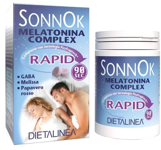 DIETALINEA SONNOK MELATONINA RAPID 60 COMPRESSE - Farmacia Puddu Baire S.r.l.