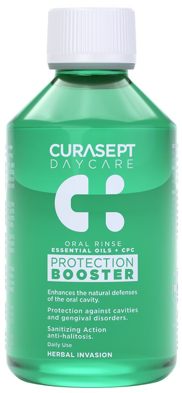 CURASEPT DAYCARE COLLUTORIO PROTECTION BOOSTER HERBAL INVASION 250 ML - Farmacia Puddu Baire S.r.l.