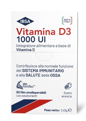 VITAMINA D3 IBSA 1000UI 30 FILM ORODISPERSIBILI - Farmacia Puddu Baire S.r.l.