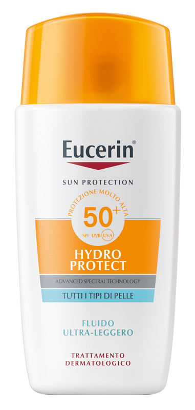 EUCERIN SUN FACE HYDRO PROTECT FLUIDO ULTRA LEGGERO SPF50+ 50 ML - Farmacia Puddu Baire S.r.l.