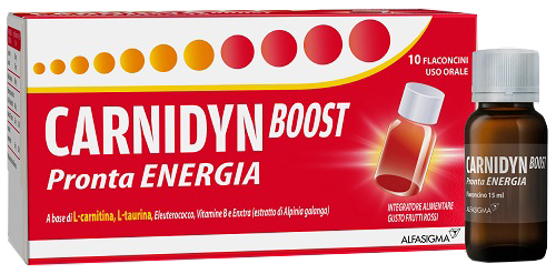 CARNIDYN BOOST 10 FLACONCINI - Farmacia Puddu Baire S.r.l.