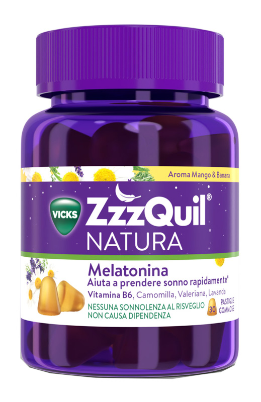 VICKS ZZZQUIL NATURA MANGO & BANANA 30 PASTIGLIE GOMMOSE - Farmacia Puddu Baire S.r.l.