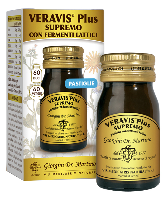 VERAVIS PLUS SUPREMO 60 PASTIGLIE FERMENTI LATTICI - Farmacia Puddu Baire S.r.l.