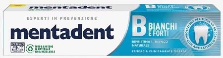 MENTADENT BIANCHI E FORTI 75 ML - Farmacia Puddu Baire S.r.l.