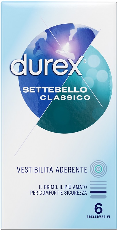 PROFILATTICO DUREX SETTEBELLO CLASSICO 6 PEZZI - Farmacia Puddu Baire S.r.l.
