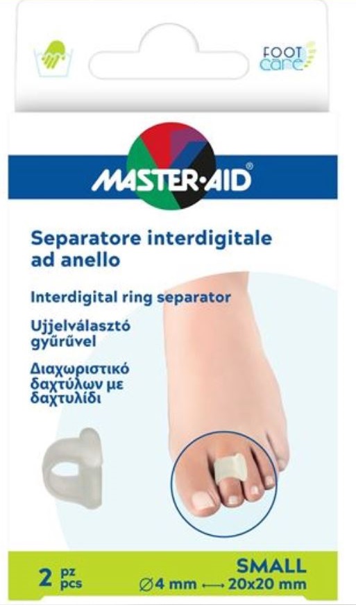 SEPARATORE DITA MASTER-AID FOOTCARE CON ANELLO LARGE 2 PEZZI C18 - Farmacia Puddu Baire S.r.l.