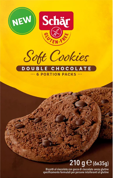 SCHAR SOFT COOKIE DOUBLE CHOCOLATE 210 G - Farmacia Puddu Baire S.r.l.