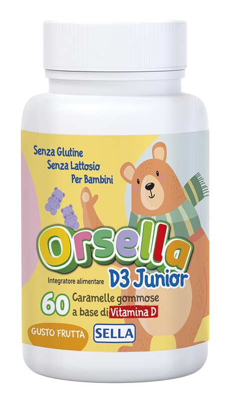 VITAMINA D3 JUNIOR ORSELLA 60 CARAMELLE - Farmacia Puddu Baire S.r.l.