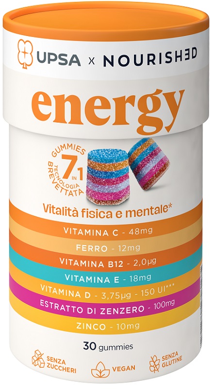 UPSA X NOURISHED ENERGY 30 GUMMIES - Farmacia Puddu Baire S.r.l.