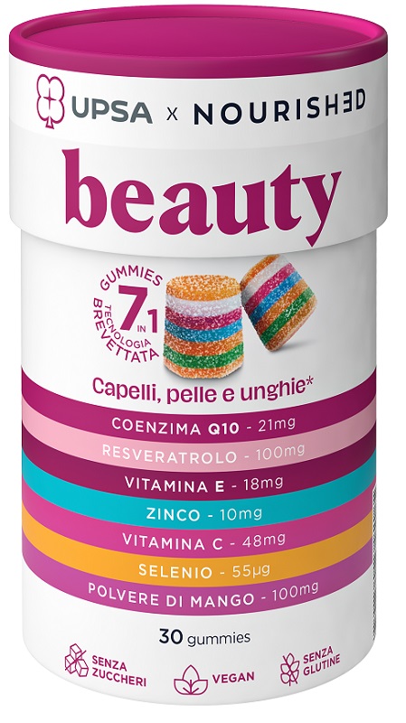 UPSA X NOURISHED BEAUTY 30 GUMMIES - Farmacia Puddu Baire S.r.l.