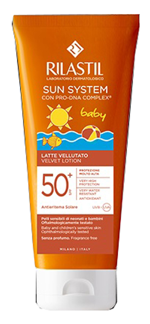 RILASTIL SUN SYSTEM BABY LATTE VELLUTO SPF50+ 250 ML - Farmacia Puddu Baire S.r.l.