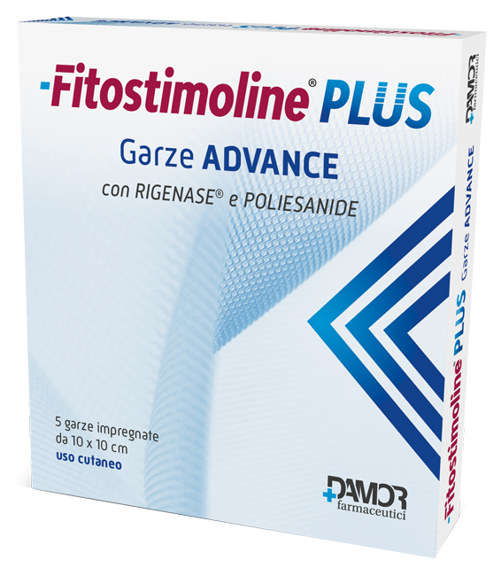FITOSTIMOLINE PLUS GARZE ADVANCE IMPREGNATE 10X10 CM 5 PEZZI - Farmacia Puddu Baire S.r.l.