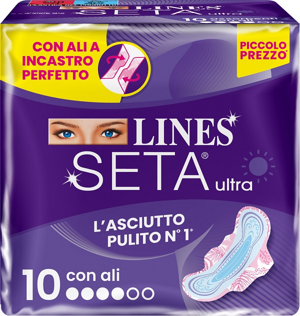 LINES SETA ULTRA ASSORBENTI ALI DWCT 10 PEZZI - Farmacia Puddu Baire S.r.l.