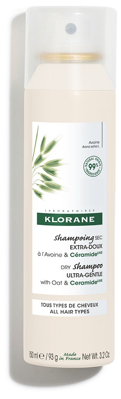 KLORANE SHAMPOO SECCO EXTRA DELICATO AVENA&CERAMIDE TUTTI I TIPI DI CAPELLI SPRAY 150 ML - Farmacia Puddu Baire S.r.l.