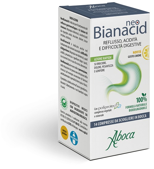 NEOBIANACID 14 COMPRESSE LIMONE - Farmacia Puddu Baire S.r.l.