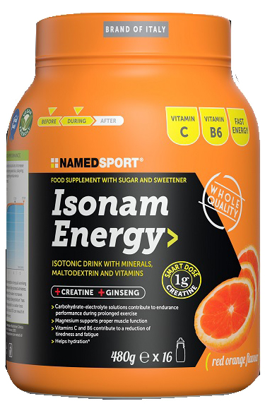 ISONAM ENERGY ORANGE 480 G 1 G CREATINA - Farmacia Puddu Baire S.r.l.
