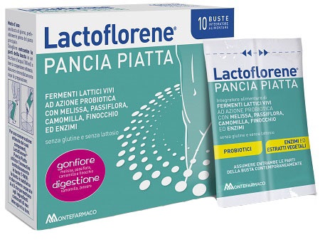 LACTOFLORENE PANCIA PIATTA 10 BUSTINE - Farmacia Puddu Baire S.r.l.
